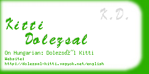 kitti dolezsal business card